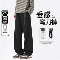 2026春季新款无影墙小格子弯刀长裤M-5XLHK24935-特P35，男装休闲裤，电商A022
