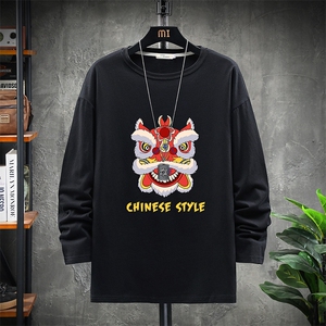 TX3185-P25 纯长袖t恤男大码圆领打底衫体恤 展架图片
