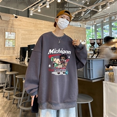 特P25控48秋冬新款男士圆领卫衣宽松休闲日常百搭上衣WQ2443，男装卫衣，电商B370