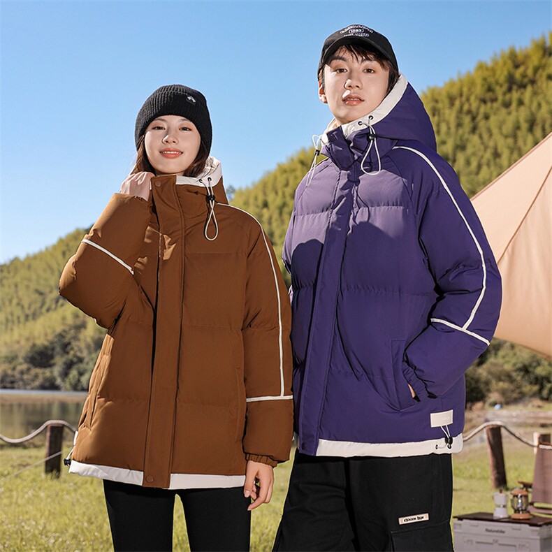 户外景中性风情侣款棉衣2026冬季宽松加厚外套男A436-3096-P80,男装棉衣,电商A436