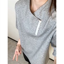 2026夏季新款270g华棉斜拉链V领短袖T恤DT6263特P25建议零售价68，男装T恤，电商A001