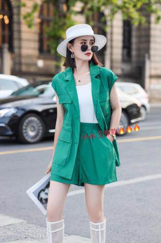 2021夏季新款时尚气质收腰三件套装女洋气，女装职业装，与慧辛