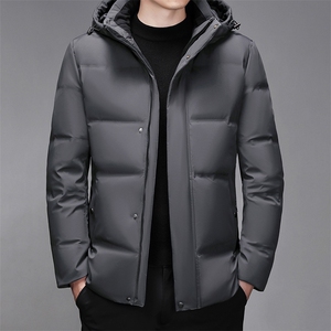 中老年羽绒服男中长款爸爸装冬季白鸭绒加厚父亲爷爷装6808-P140图片