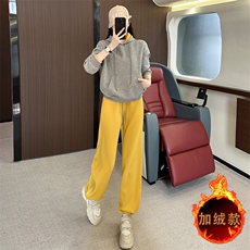 女秋冬新款加绒时尚减龄休闲运动套，女装套装/套裙，2C310