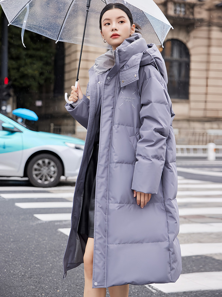 2024冬装新款马吉拉时尚潮流简约气质连帽羽绒服,女装羽绒服,PLAYFOX