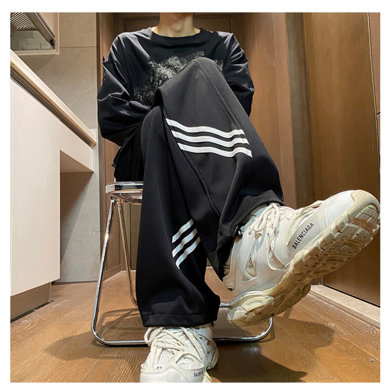 2023冬新款加绒宽松休闲裤INS百搭运动卫裤B315-K23440JR-P55控78,男装休闲裤,电商B315
