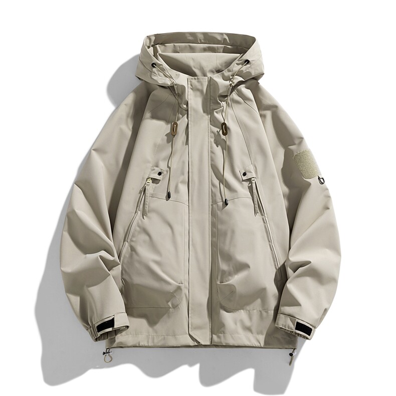 冲锋衣男高品纯色宽松夹克外套DSA157B-J90-P60,男装夹克,电商A157B