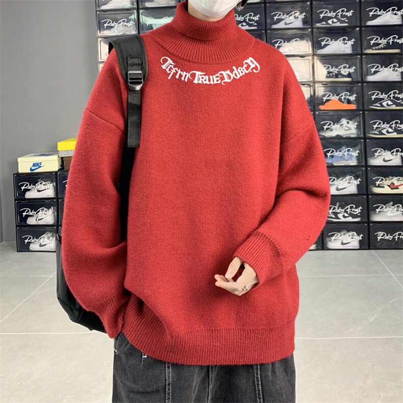 高质量！秋冬季高领毛衣加绒加厚翻领针织衫男毛衣FL518-特P38,男装针织衫/毛衣,电商B371