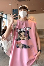 已注册得物直播抖音品质纯棉250克重磅男无袖背心T恤T536P28控39，男装背心/马甲，电商C408(原B339-1)