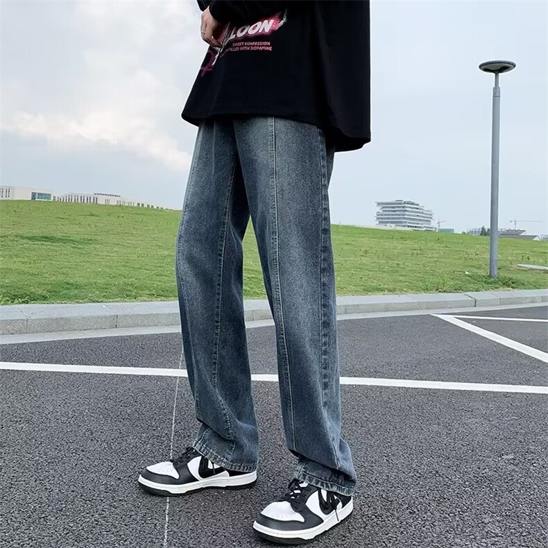 美式牛仔裤男春秋新款休闲直筒裤N964P40,男装牛仔裤,星座1116-2