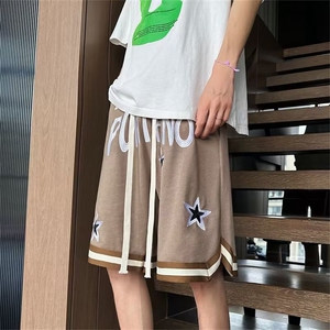 休闲短裤男潮牌ins宽松休闲潮流外穿中裤百搭韩版五分裤YD062-P35图片