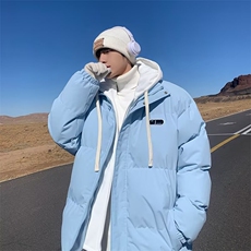 1506-1/MA88091/P79美式复古冬季加厚棉服男款套装假两件棉衣男，男装棉衣，星座1506-1
