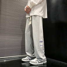2025春季青少年纯棉休闲潮牌条纹运动裤子XZ301b-2-CK627特P35，男装休闲裤，星座301B-2（原A443-1）