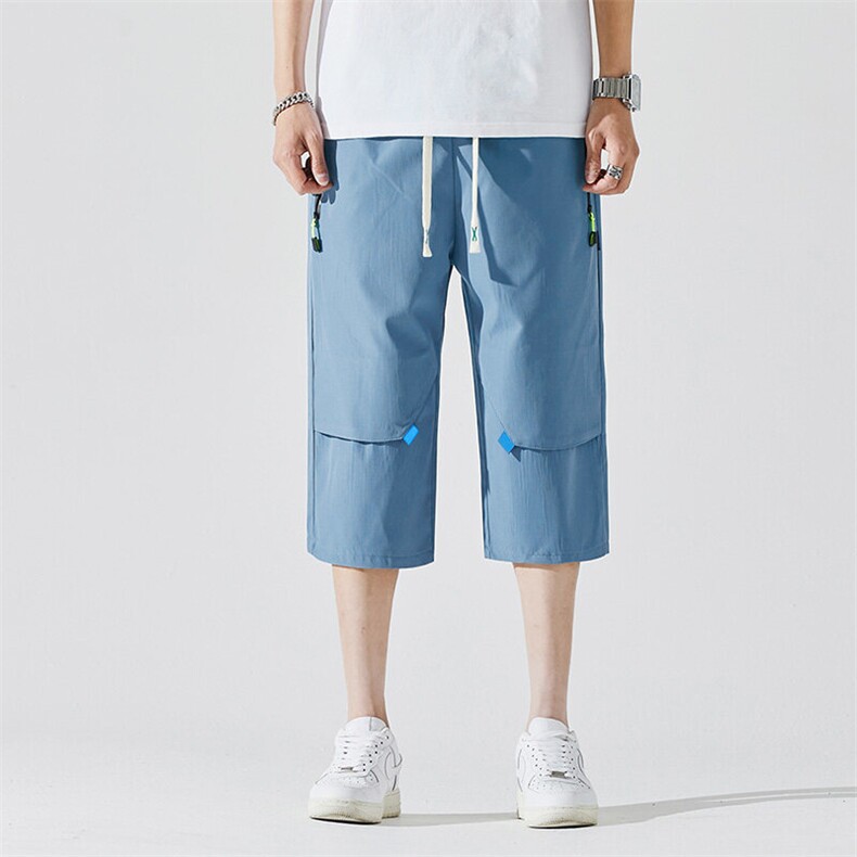 2025夏季新款男士七分裤时尚休闲马裤潮流男裤子KZ1080-P28,男装休闲裤,星座217-4