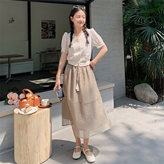 现货！数据好可主推甜美温柔风两件套套裙女，女装套装/套裙，辉之琳