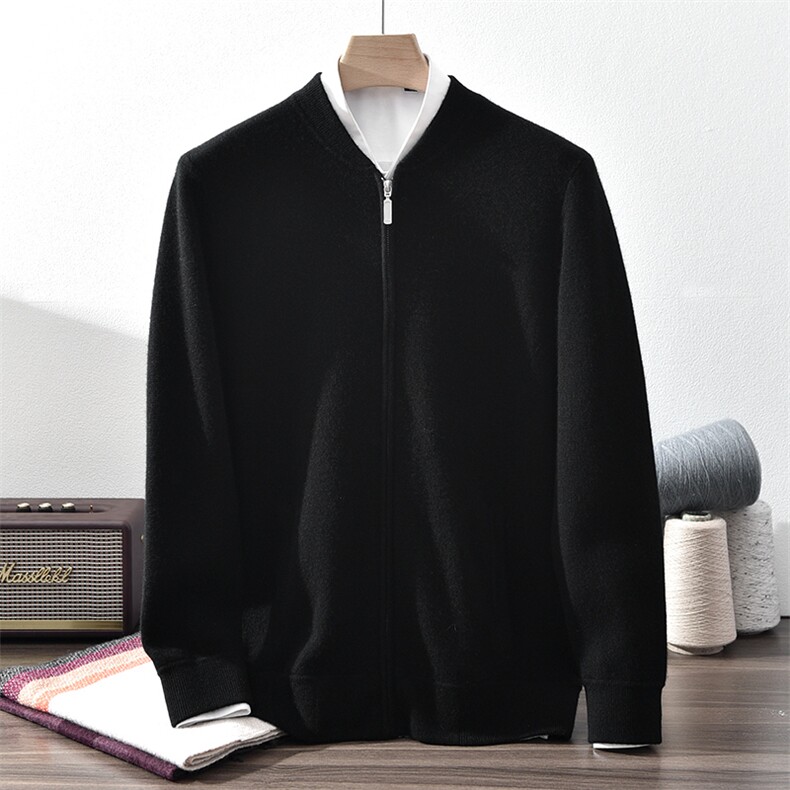 羊绒衫男开衫羊绒毛衣秋冬休闲商务外穿开衫，男装羊绒开衫，九爵羊绒