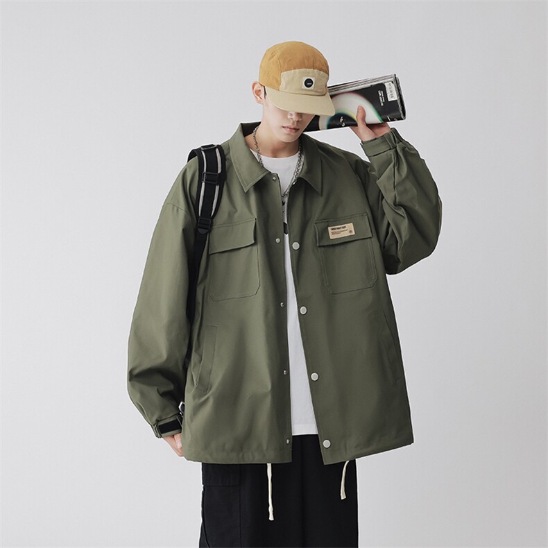 工装夹克男宽松落肩宽松上衣外套JK733-P70，男装夹克，星座1204-3