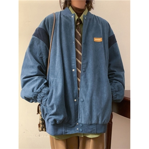 外套男春秋日系cityboy灯芯绒棒球服美式复古ins夹克N06573-P60图片