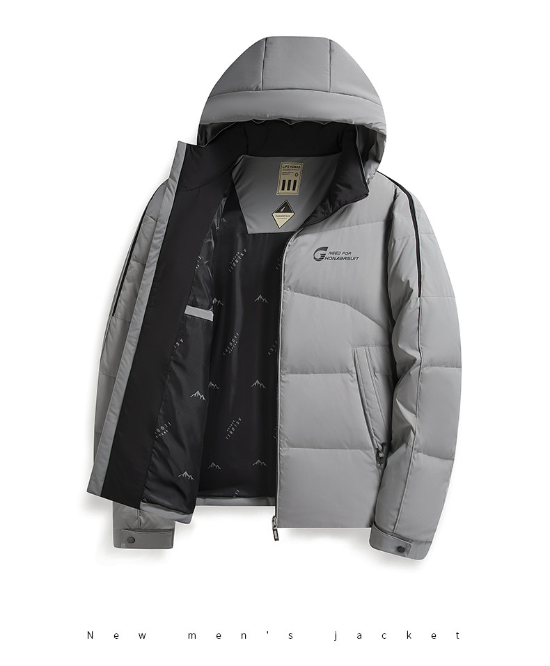 羽绒服男冬季2024新款冬装加厚潮牌工装棉服短款连帽可拆卸外套,男装羽绒服,电商B212（原钱塘6029）