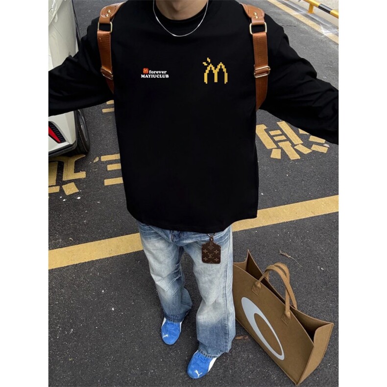 1506-1/WJRW1391加绒/P41冬季新款加绒卫衣男潮牌宽松圆领长袖衫,男装卫衣,星座1506-1