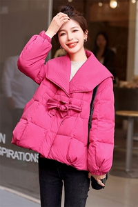 羽绒服女短款冬季2024新款宽松韩版小个子冬装90白鸭绒厚外套现货图片