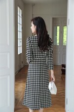 现货供应：罗马针织提花连衣裙，女装连衣裙，拉思维加丝