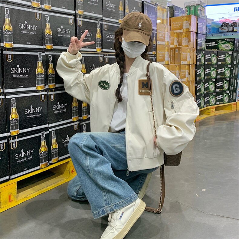 现货贴标夹克外套2411P135控188,女装短外套,2C201