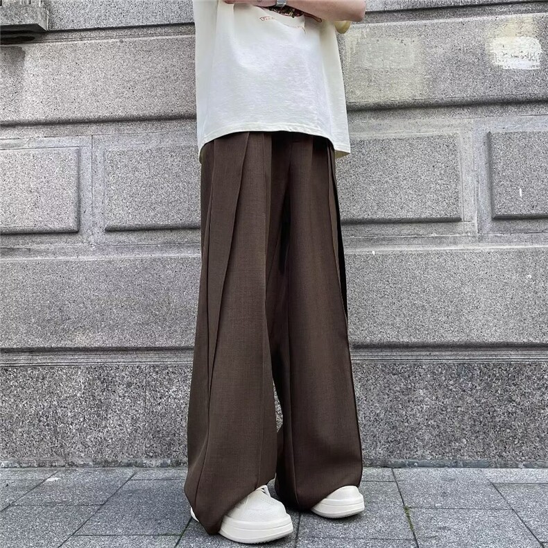 夏季新款设计感直筒休闲长裤男女高腰宽松阔腿裤1008-28366-p43,男装休闲裤,星座1008