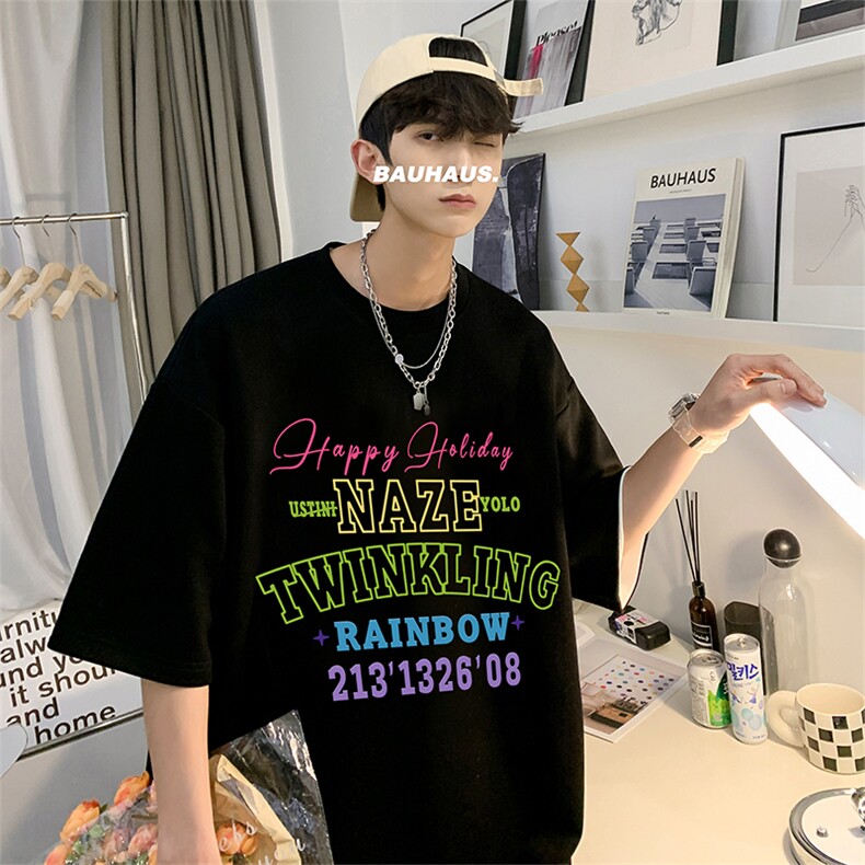 数据超好220克重磅美式潮牌短袖t恤T1218-P28直播有280克品质P38,男装T恤,电商A486