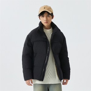 新标90白鸭绒简约休闲立领外套纯色加厚羽绒服ESY0212-P210图片