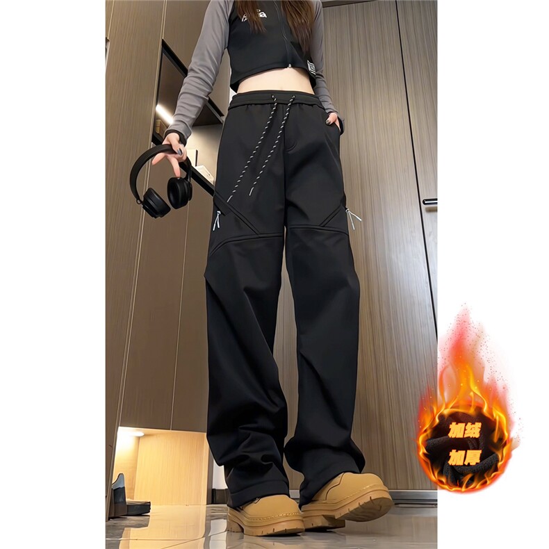 女模 加绒保暖防水冲锋裤 S203-特P53 控98图片