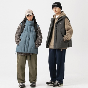 2026冬季新款男日系潮牌立领白鸭绒羽绒服马甲加厚外套YR08-F173图片
