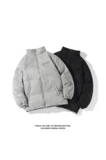 2025冬季新款港风白底大码麂皮绒立领棉衣M-5XHM22612-P115，男装棉衣，电商A022