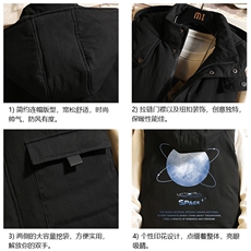 棉马甲男士大码加厚棉背心男坎肩男砖墙MJ47241-P80，男装背心/马甲，电商A040A