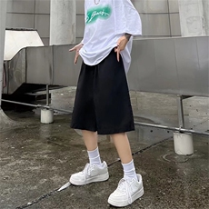 港风宽松百搭纯色五分裤男韩版潮流休闲短裤D6001P20，男装休闲裤，星座1116-2