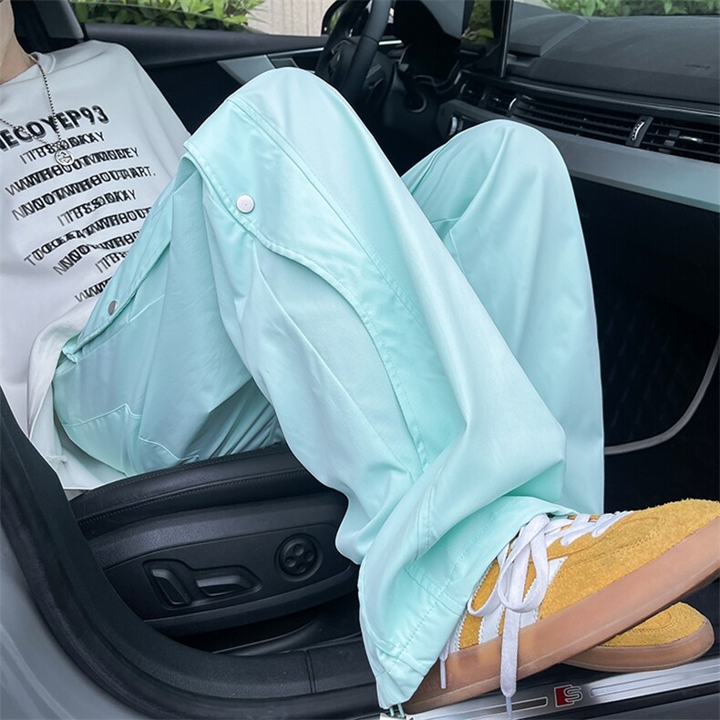 休闲裤机能长裤运动裤男多巴胺潮流设计冲锋裤K2850/P40，女装休闲裤，电商D202-1