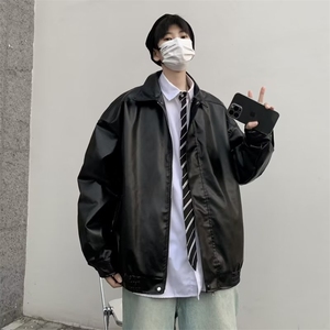 美式秋冬季新款外套凯美拉皮夹克 W284 P70图片