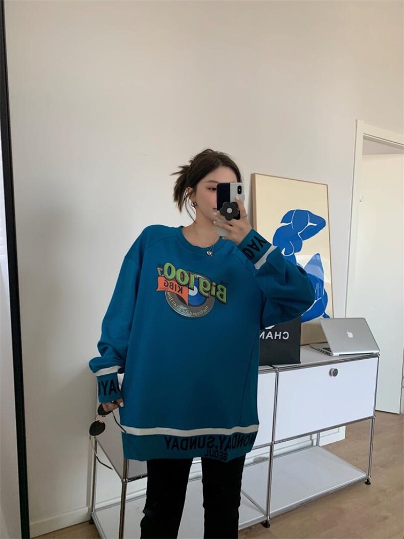 2022春款休闲百搭卫衣，女装卫衣/绒衫，QIANCHEN 谦晨