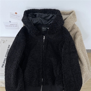 美式羊羔毛棉衣男冬季潮加厚慵懒风毛毛棉服痞情侣外套MF386-P95图片