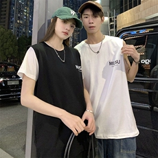V5220克精梳纯棉坎肩印花背心马甲T恤大码情侣男女夏团队可定制，男装T恤，星座115A-3