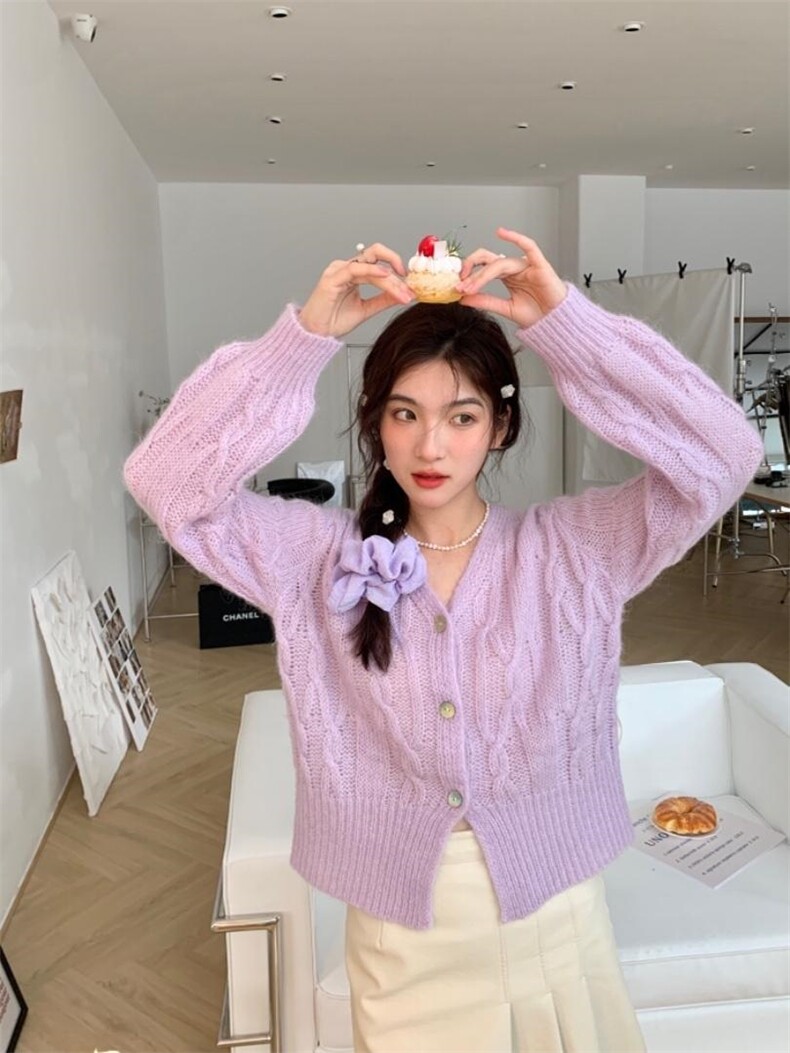 春装新款针织毛衣，女装针织衫/毛衣，她物