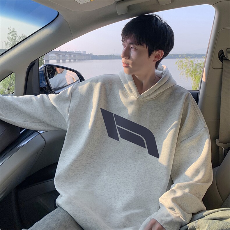 抖音得物供货 可提供视频 秋冬重磅美式宽松连帽卫衣WKD03图片