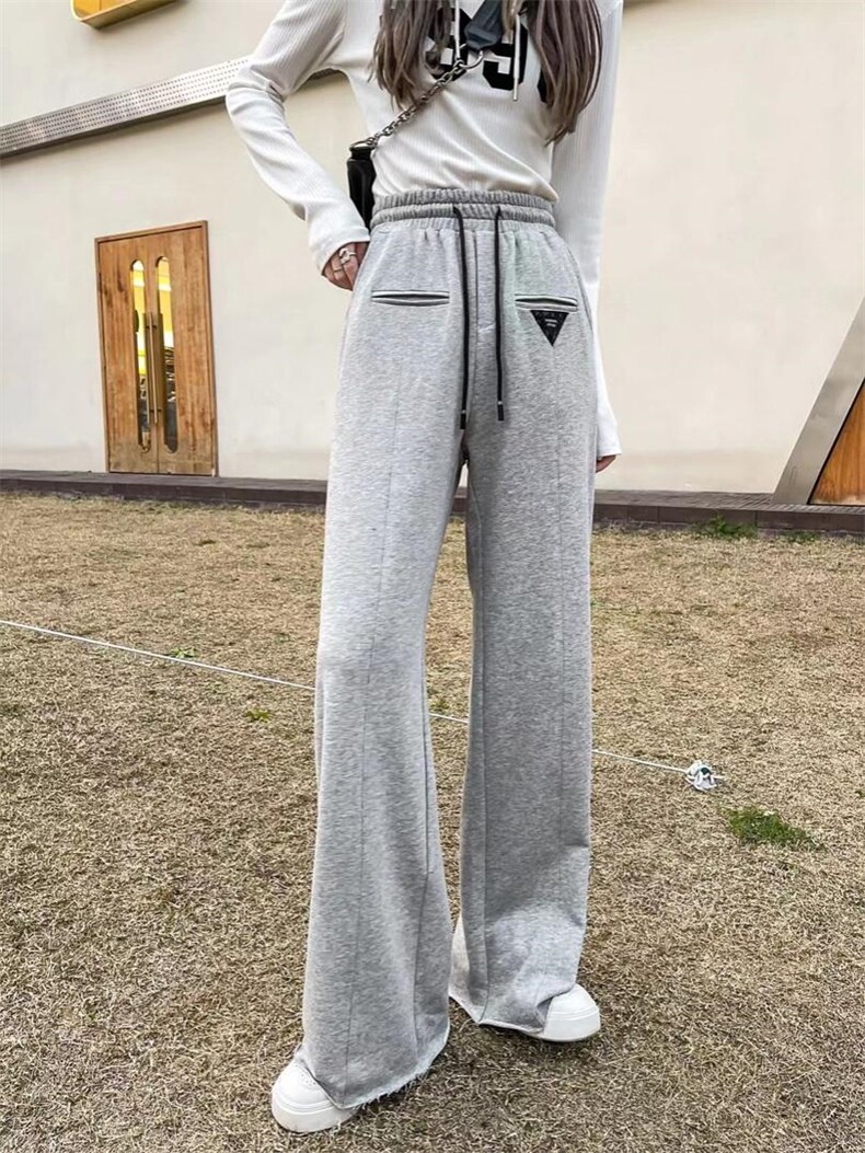 2022卫衣面料拖地裤，女装卫衣/绒衫，西子季