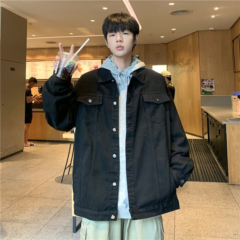 大货2025春季男女百搭牛仔夹克大码宽松休闲牛仔外套JK778-P60,男装工装外套,星座1103-3
