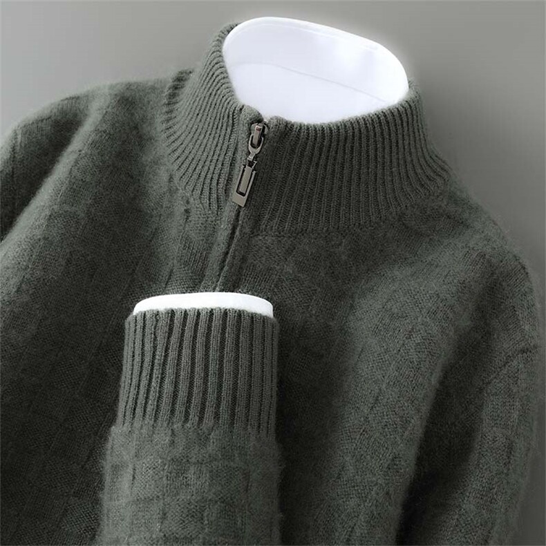 2025年秋季直筒型长袖时尚百搭通勤简约休闲开衫，男装羊毛衫，宇灿羊绒