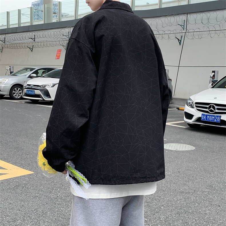 潮流夹克潮男春季方领双层夹克Y1P45,男装夹克,星座1116-2