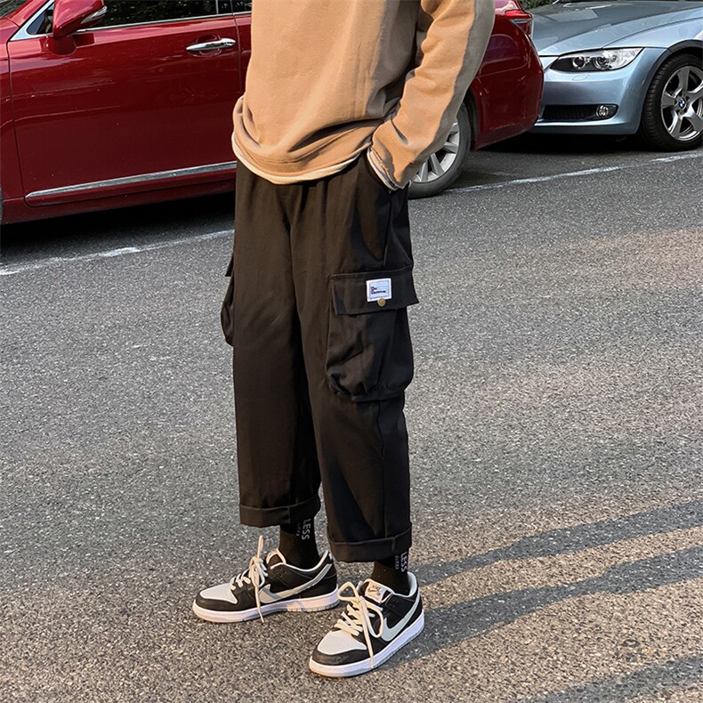秋冬男潮牌日系百搭工装裤直筒宽松休闲长裤港风2020K535-P35,男装休闲裤,星座610（原A335）