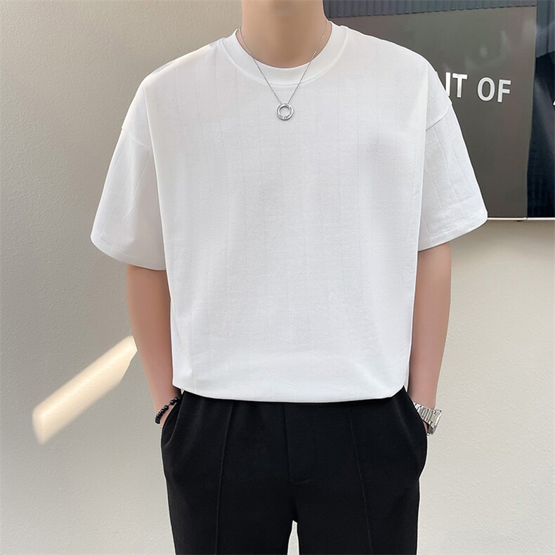轻熟风~夏季条纹短袖T恤T2027/P45,男装T恤,电商B331