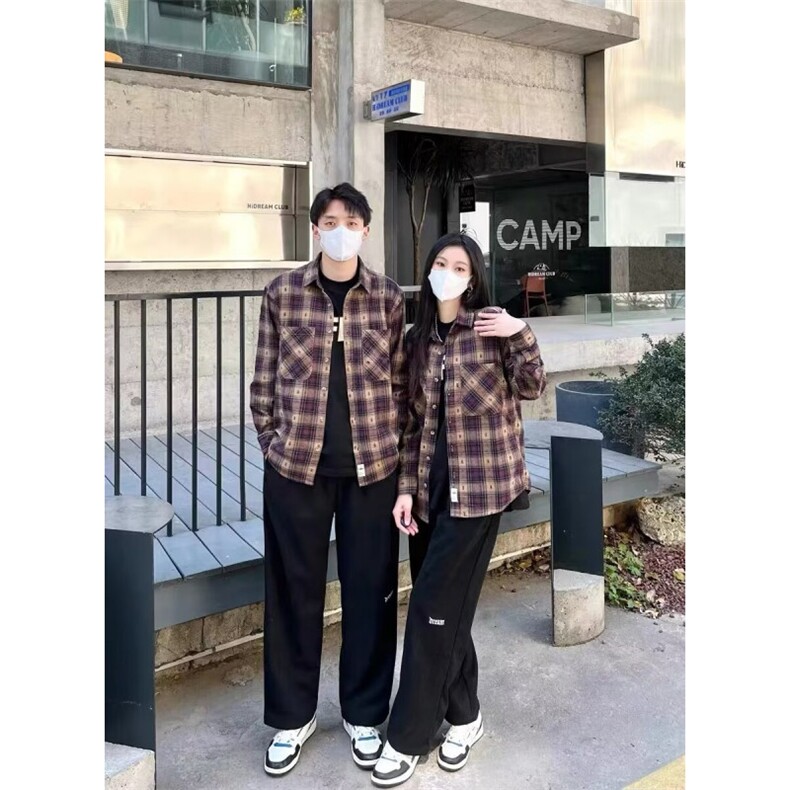 1506-1/GJ010/P52美式复古衬衫男女款春秋季宽松,男装衬衫,星座1506A