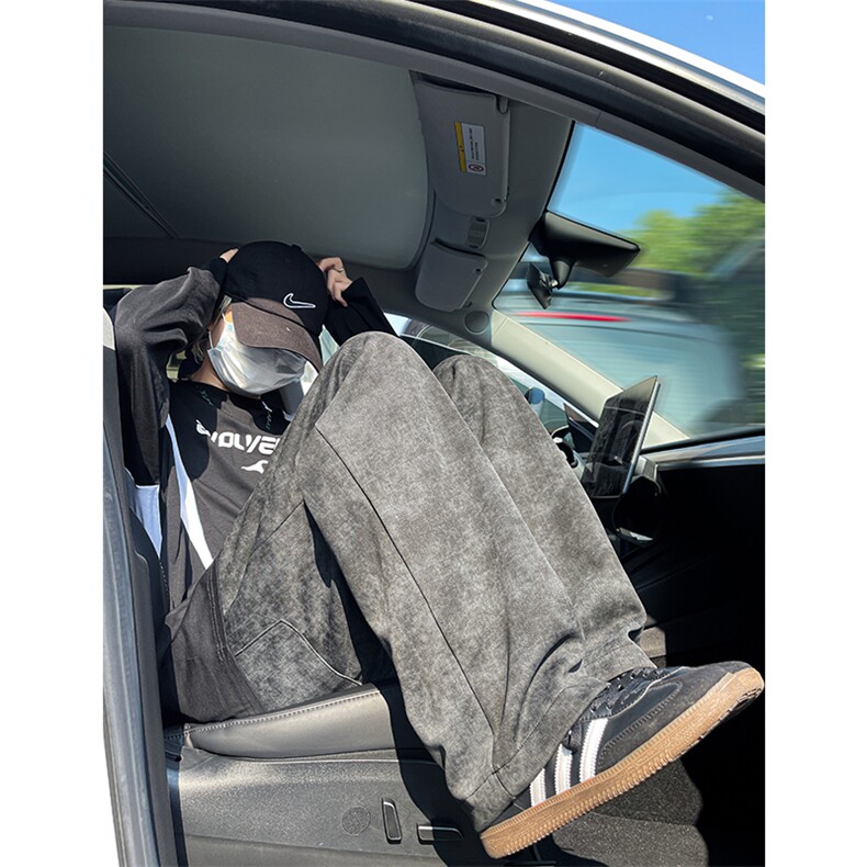 8XL-M 休闲裤男复古做旧扎染卫裤特大码裤男裤脏脏裤K985P50控78图片